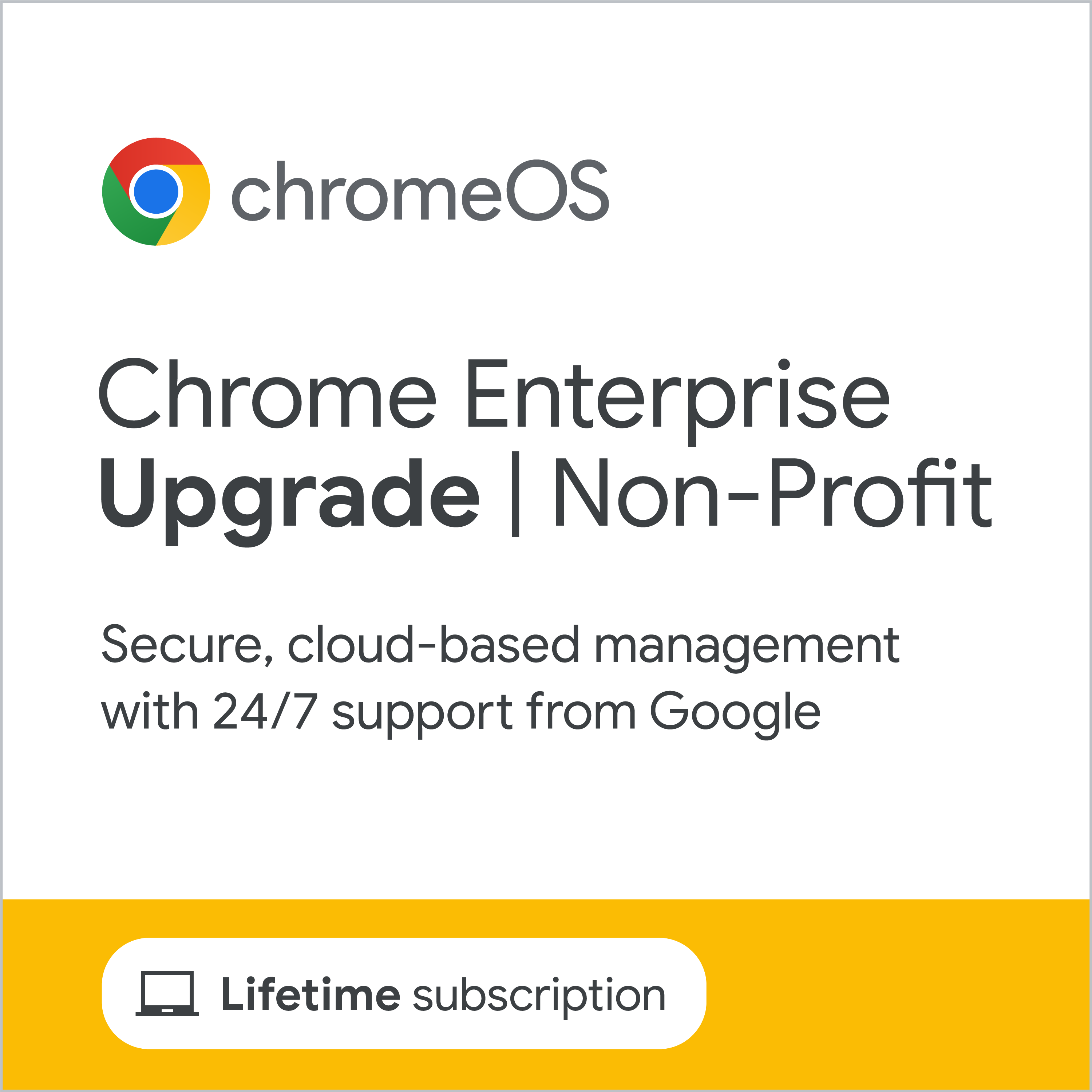 Chrome Enterprise Upgrade NonProfit