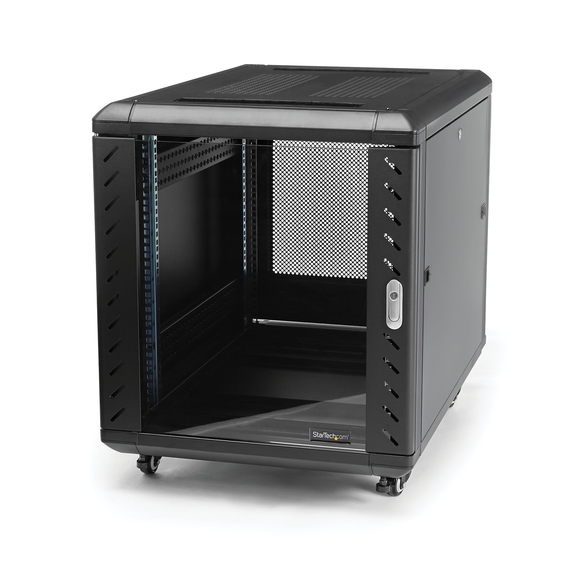 Hardware Rack Options StarTech.com 2-Post 8U Open Frame Wall Mount Network Rack with Built-in ...