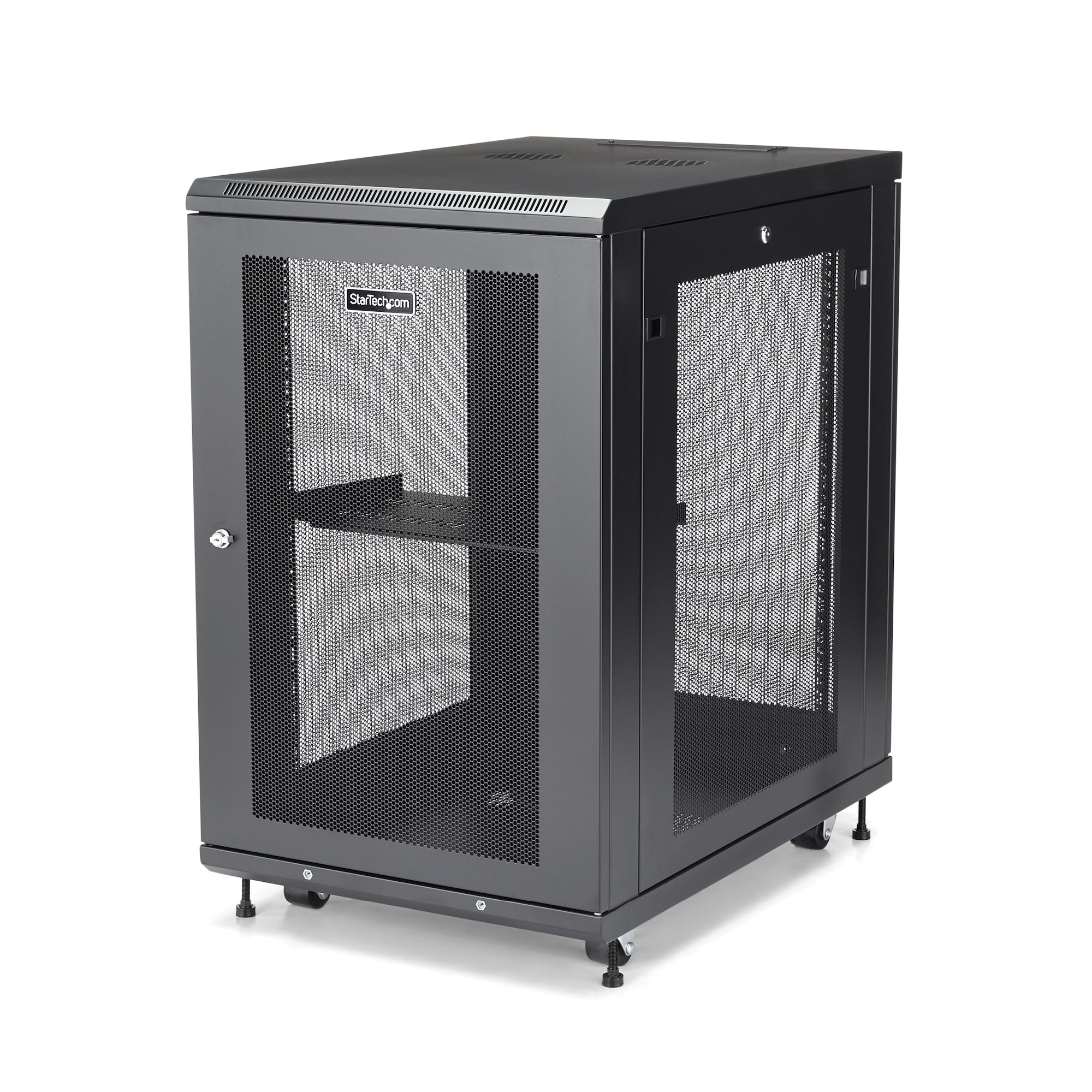 Datech Server Rack StarTech.com 4-Post 18U Server Rack Cabinet, Data / Network Rack ...