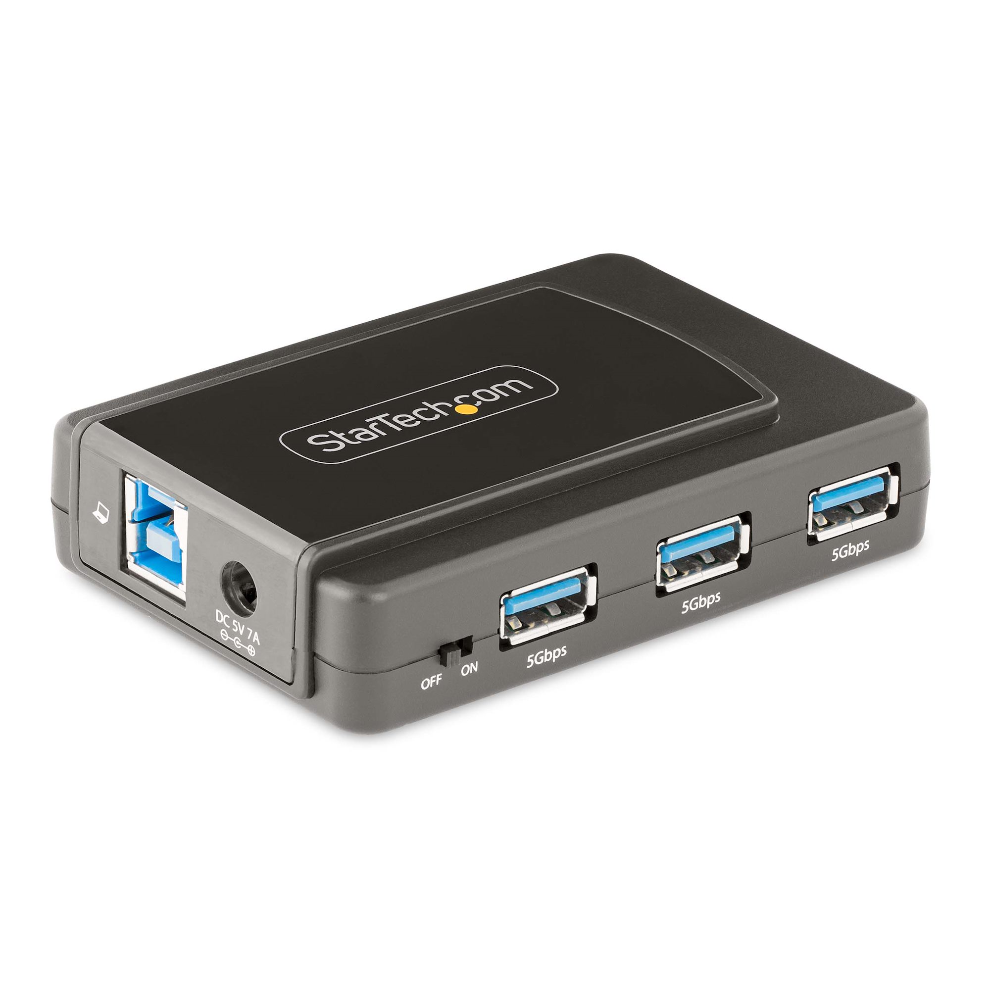 StarTech.com 7-Port USB Hub w/ On/Off Switch, USB 3.0 5Gbps, USB-A to ...