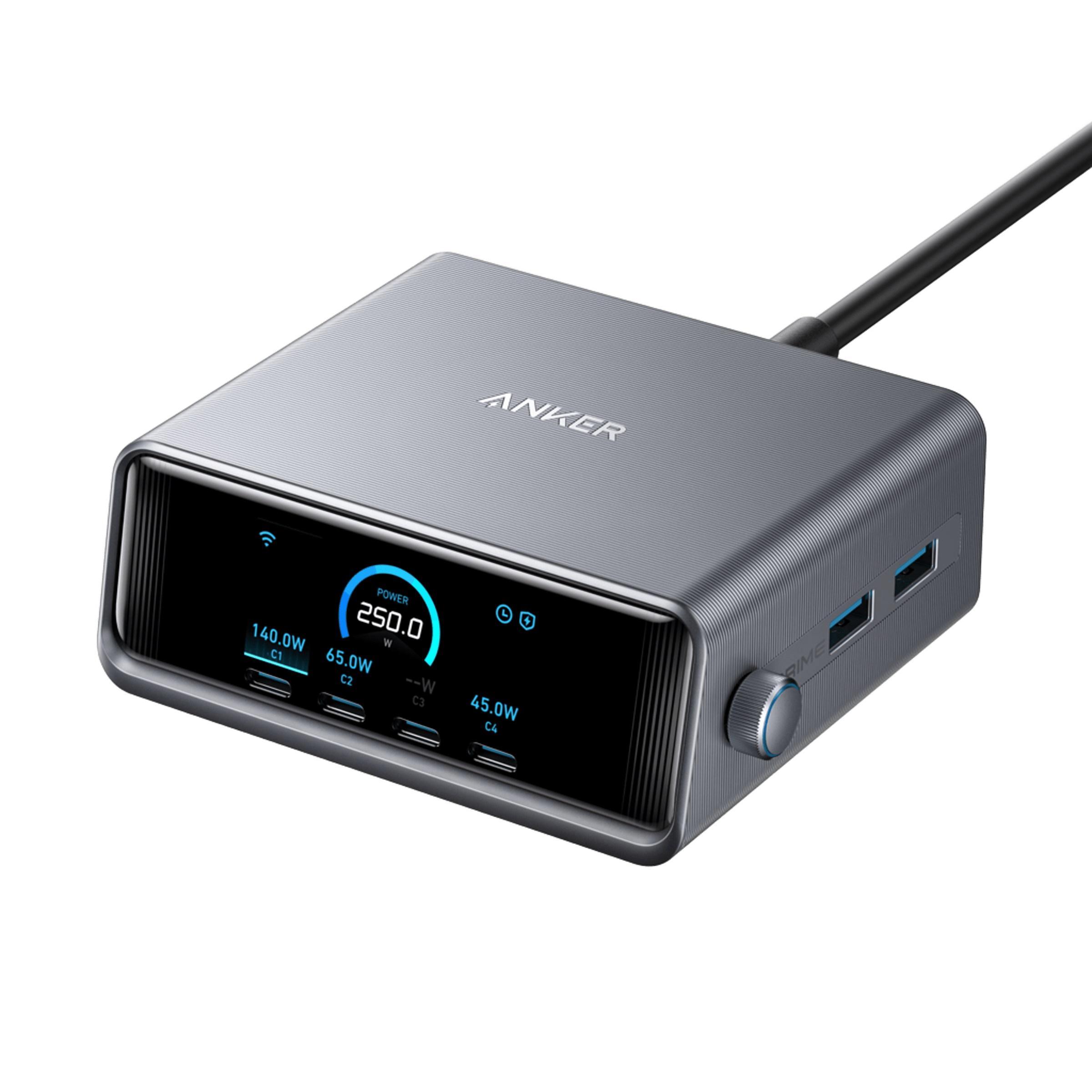 Anker Prime GaN Charger - power desktop - 6 ports - 250W